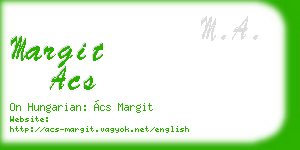 margit acs business card